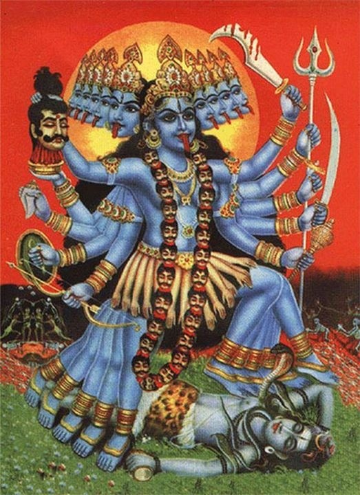 Hindu Goddess Kali representing fierce rage in this blog